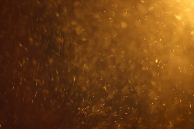 Kar fırtınası doku soyut. Düşen kar. Işığı yanıp söner ve bokeh. Güneş ışınları. Mercek parlaması. Doku katmanının içinde senin tasarı olarak kullanmak için. 