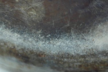 Çizik metal doku. Seçici odak