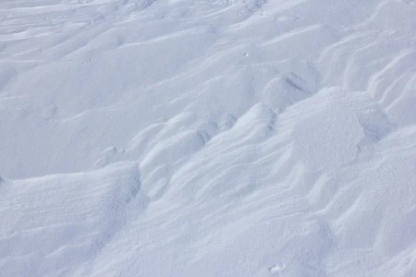 Dalgalar ve barkhans ile kar dokusu. Donmuş deniz — Stok fotoğraf