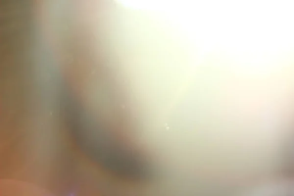 太陽フレアのボケとレンズと光線 — ストック写真