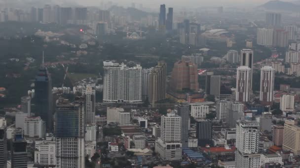 Kuala Lumpur Malásia Março 2020 Vista Incrível Sobre Klcc Kuala — Vídeo de Stock