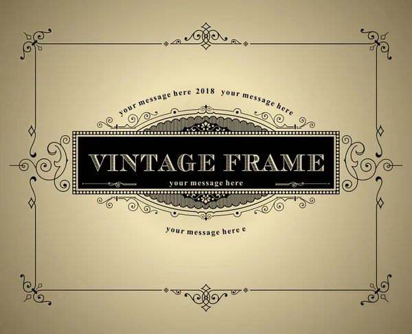 Retro Vintage Typografiska Designelement — Stock vektor