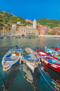 Vernazza Cinque Terre, Liguria, İtalya.