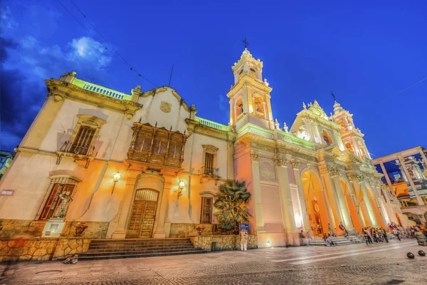 Katedrální bazilika v salta, argentina — Stock fotografie