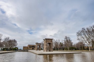 Madrid, İspanya 'daki Debod Tapınağı.