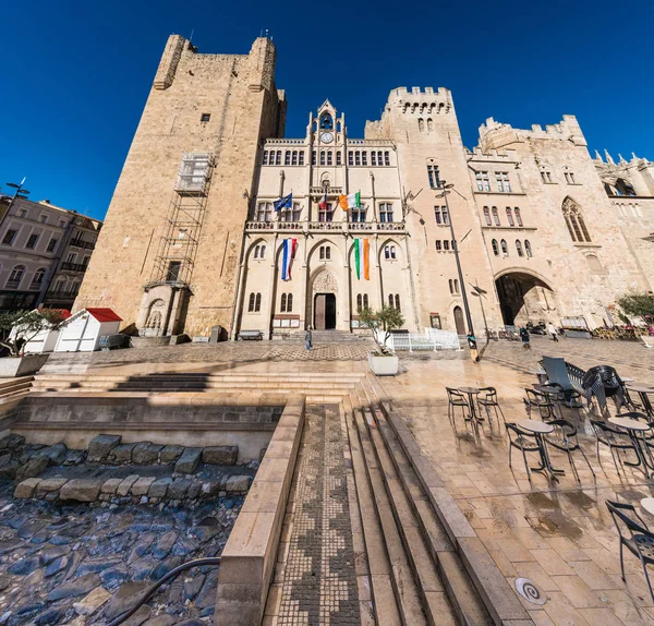 Palatset av ärkebiskoparna av Narbonne, Frankrike — Stockfoto