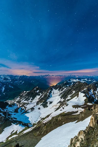 Noite no Pic du Midi, França — Fotografia de Stock