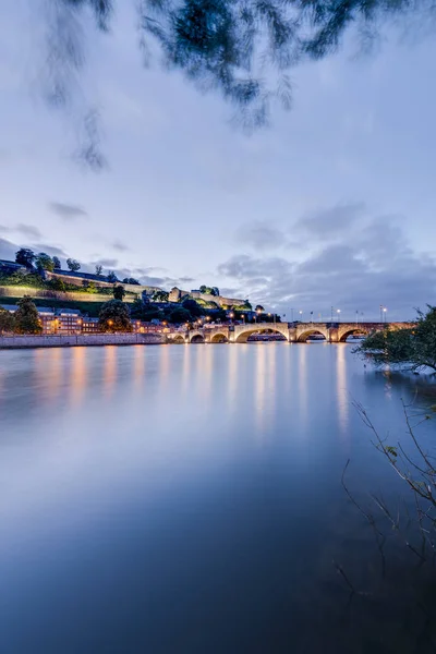 Düşmesi köprü Namur, Belçika — Stok fotoğraf