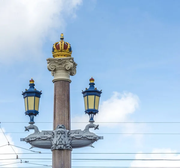 Blauwbrug (Ponte Blu) ad Amsterdam, Paesi Bassi . — Foto Stock