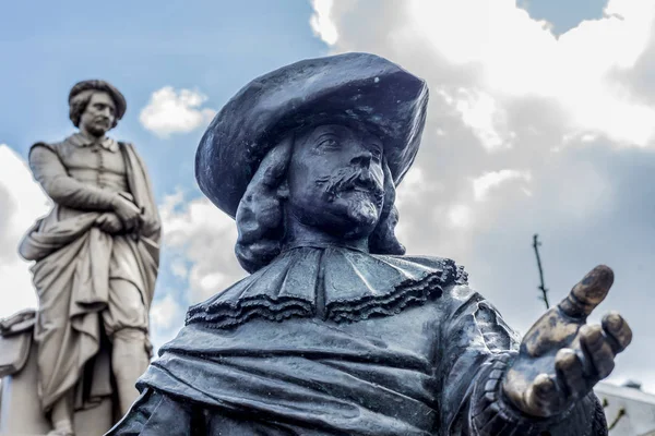 Rembrandt statue in Amsterdam, Netherlands — Stock Photo, Image