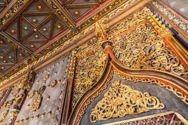 Salzburg, Avusturya - 31 Mayıs 2016: Hohensalzburg Şatosu (Festung Hohensalzburg), Avusturya