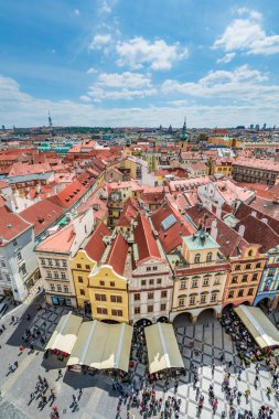 PRAGUE, CZ - MAY 28, 2015: Old Town Square or colloquially Staromak, an historic square in the Old Town quarter of Prague, the capital of the Czech Republic.