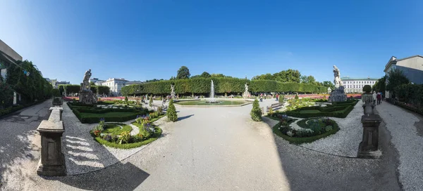 Salzburg Austria December Ember 2014 Baroque Mirabell Garden Mirabellgarten Located — 图库照片