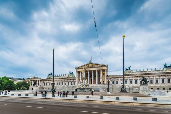 Vienna Mayıs 2015 Avusturya Parlamento Binası Parlamentsgebaude Avusturya Parlamentosu Nun — Stok fotoğraf