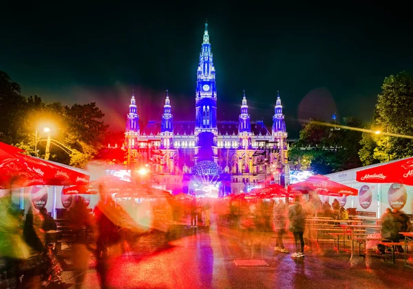 Viena Mayo 2015 Ayuntamiento Viena Wiener Rathaus Sede Del Gobierno — Foto de Stock