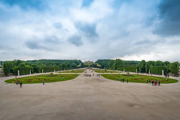 Wiedeń Maj 2015 Pałac Schonbrunn Schloss Schonbrunn Był Główną Letnią — Zdjęcie stockowe