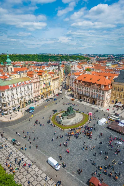 Praha Května 2015 Památník Jana Husa Obrovská Památka Ladislava Salouna — Stock fotografie