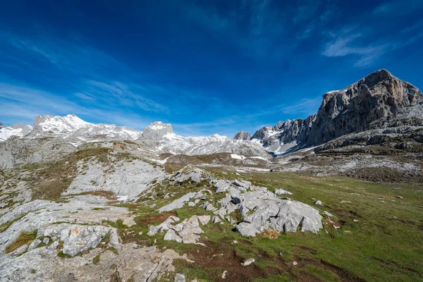 Picos Europa Peaks Europe Mountain Range Part Cantabrian Mountains Northern — Stock Photo, Image