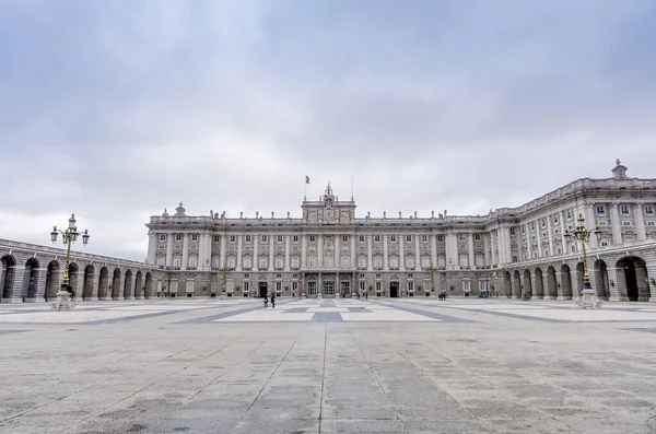 皇家马德里王宫 Palacio 在西班牙城市 马德里 西班牙王室官邸 — 图库照片