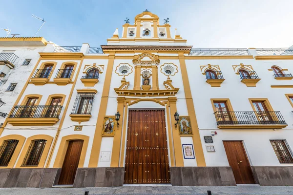 Sevilla Triana Ilçesinde Marineros Şapeli Kutsal Haftanın Cuma Günü Kefaret — Stok fotoğraf