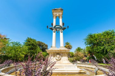 Sevilla, Es - 31 Temmuz 2017: Sevilla'daki Murillo Bahçeleri, Endülüs, İspanya