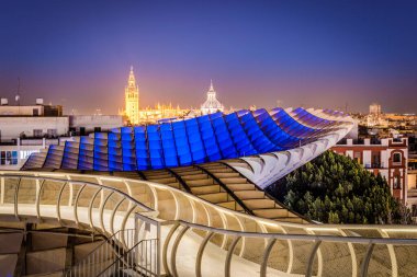 The Metropol Parasol (officially called Setas de Sevilla) is a structure in the shape of a pergola made of wood and concrete located in Seville, Andalusia, Spain. clipart