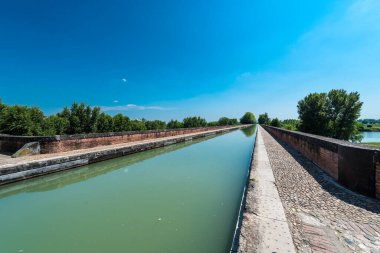 Kanal de Garonne 19. yüzyıldan tarihleri ve Toulouse Castets-tr-Dorthe Moissac, Castelsarrasin, Tarn-et-Garonne, Midi Pyrenees, Fransa içinde bağlar