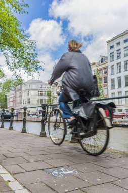 Renkli Bisiklet Amsterdam, Hollanda.