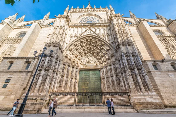 Seville Marzo 2017 Catedral Santa María Sede Sevilla Catedral Gótica —  Fotos de Stock