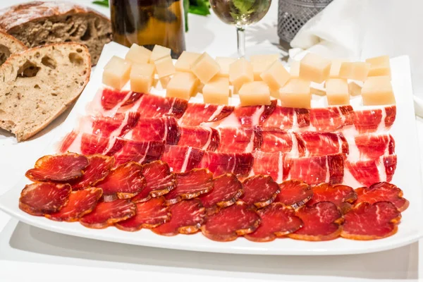 Типичное Красочное Блюдо Богатой Андалузской Испанской Средиземноморской Гастрономии — стоковое фото