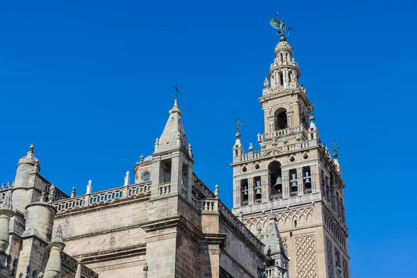 Giralda Antiguo Minarete Convertido Campanario Catedral Sevilla Sevilla Andalucía España —  Fotos de Stock