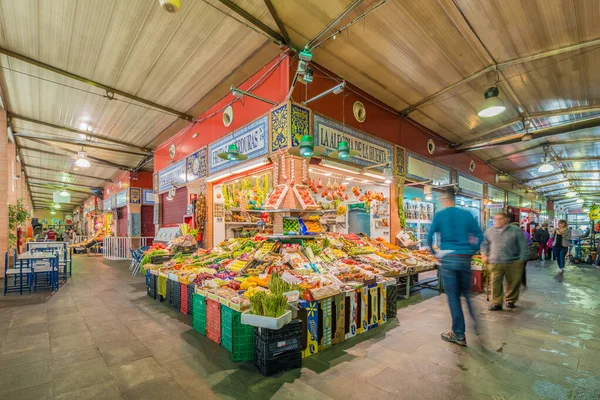 Seville March 2017 Triana Market Located Emblematic Plaza Del Altozano — Stock Photo, Image