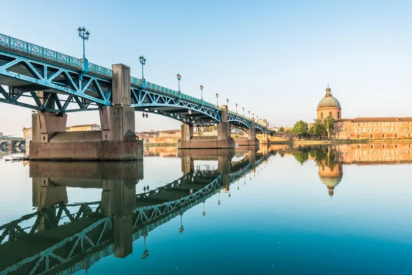 Γέφυρα Του Saint Pierre Περνάει Πάνω Από Garonne Και Εντελώς — Φωτογραφία Αρχείου