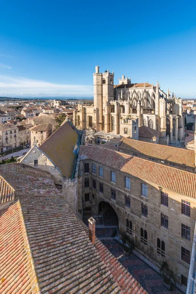 Catedral Saint Just Saint Pasteur Narbonne Languedoc Roussillon Midi Pyrenees — Fotografia de Stock