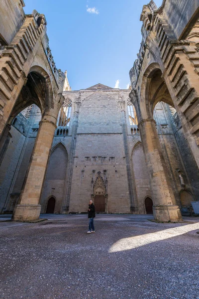 Narbonne França Fevereiro 2016 Saint Just Saint Pasteur Cathedral Narbonne — Fotografia de Stock
