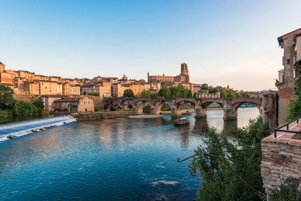 Sierpnia 1944 Most Przez Rzekę Tarn Albi Regionu Tarn Midi — Zdjęcie stockowe