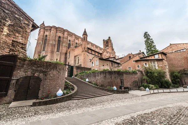 Cattedrale Basilica Santa Cecilia Situata Albi Regione Tarn Pirenei Midi — Foto Stock