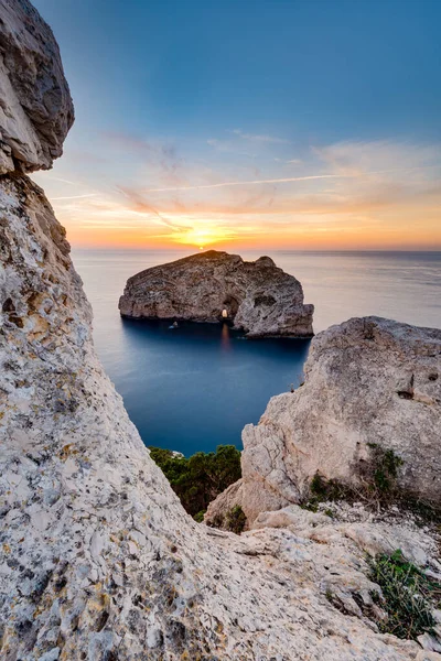 Palombi Grot Foradada Island Nabij Alghero Stad Provincie Sassari Sardinië — Stockfoto