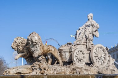 The fountain of Cibeles, named after Cybele (or Ceres), Roman goddess of fertility, is seen as one of Madrid s most important symbols in Spain. clipart