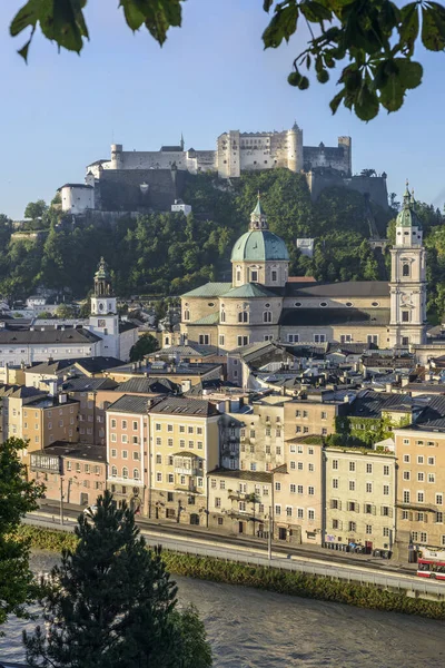 Salzburg Austria August 2014 Hohensalzburg Castle Festung Hohensalzburg Literally High — Stock Photo, Image