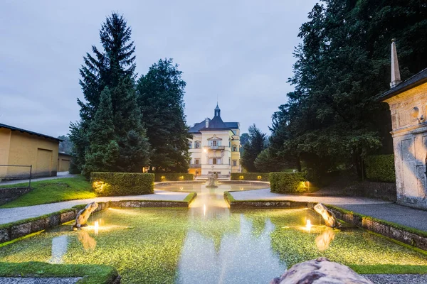 Hellbrunn Palace Uma Antiga Villa Barroca Tamanho Palaciano Perto Morzg — Fotografia de Stock