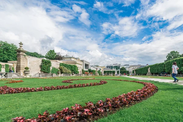 Salzburg Österreich Mai 2016 Barocker Mirabellgarten Salzburg Österreich — Stockfoto