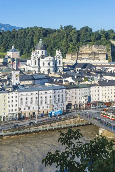 Salzburg Austria Ağustos 2014 Salzburg Avusturya Bulunan Üniversite Kilisesi Kollegienkirche — Stok fotoğraf