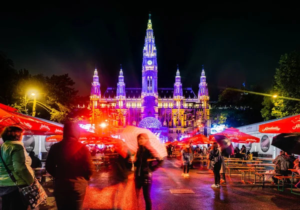 Viena Mayo 2015 Ayuntamiento Viena Wiener Rathaus Sede Del Gobierno — Foto de Stock