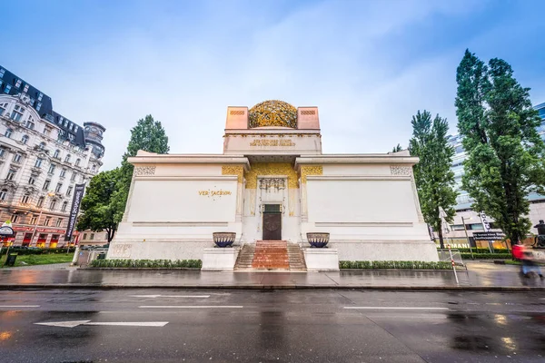 Vienna 2015 Május Bécsi Szecessziós Épület Homlokzata Bécsben Ausztriában — Stock Fotó