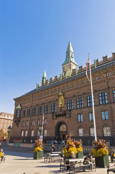 位于丹麦哥本哈根的市政厅大楼 — 图库照片