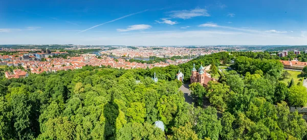 Church Saint Lawrence Located Petrin Hill Next Petrin Lookout Tower — Stock Photo, Image