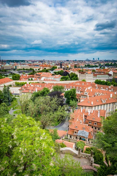 Skyline Von Prag Der Hauptstadt Und Größten Stadt Der Tschechischen — Stockfoto