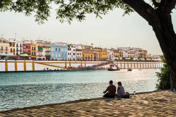 Seville Juli 2017 Die Vela Santa Ana Triana Seville Hat — Stockfoto