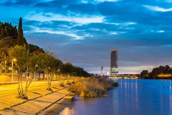 Torre Sevilla Znana Również Jako Torre Pelli Lub Cajasol Jest — Zdjęcie stockowe